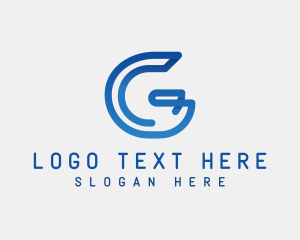 Enterprise - Digital Gradient Letter G logo design