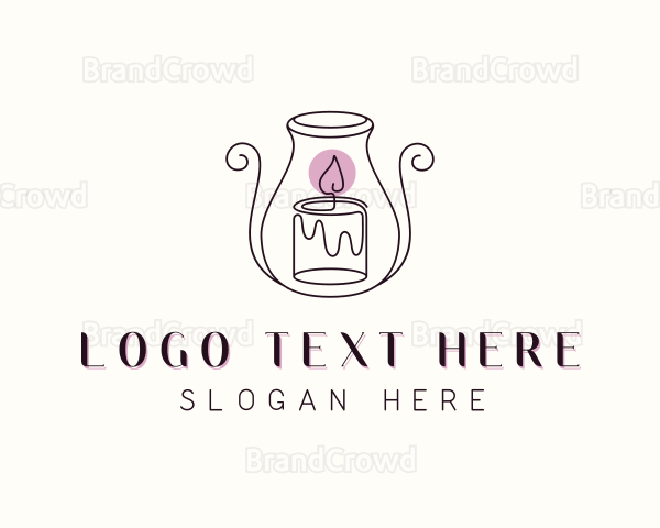 Decor Candle Holder Vase Logo