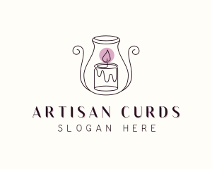 Decor Candle Holder Vase  logo design