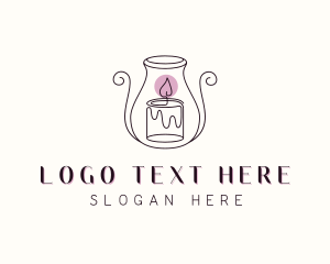 Decor Candle Holder Vase  Logo