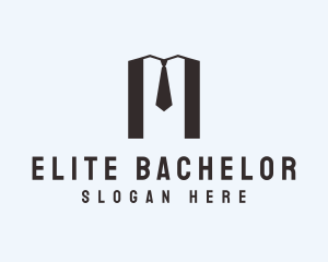 Bachelor - Men Suit Letter M logo design