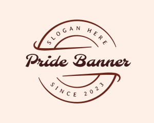 Retro Business Banner logo design