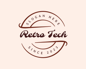 Retro Business Banner logo design