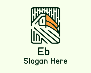 Forest Toucan Outline Logo
