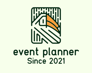 Animal - Forest Toucan Outline logo design