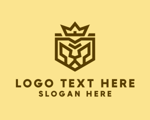 Regal - Warrior Lion King logo design
