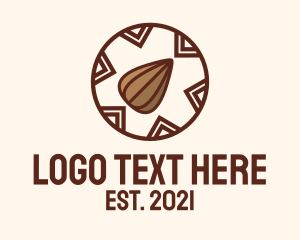 Organic Farm - Almond Nut Farm logo design