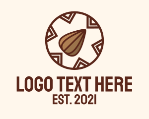 Hazelnut - Almond Nut Farm logo design