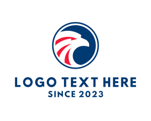 Wildlife Conservation - American Eagle Badge logo design