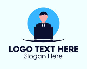 Work From Home - Stay Home Office logo design