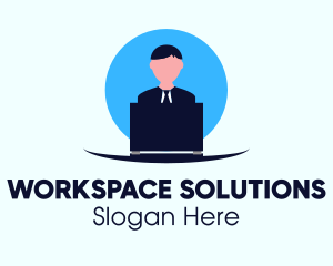 Office - Stay Home Office logo design