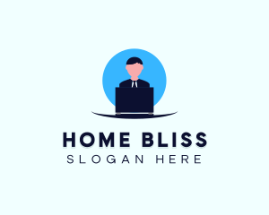 Stay Home Office logo design