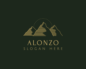 Golden Mountain Range logo design