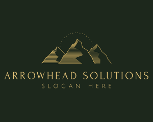 Golden Mountain Range logo design