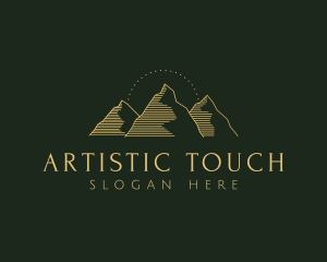 Golden Mountain Range logo design