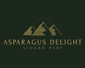 Golden Mountain Range logo design