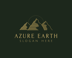 Golden Mountain Range logo design