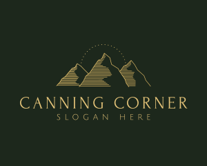 Golden Mountain Range logo design