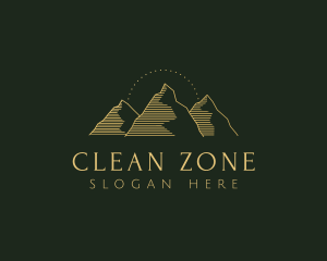 Golden Mountain Range logo design