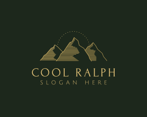 Golden Mountain Range logo design