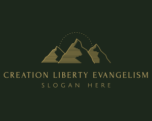 Golden Mountain Range logo design