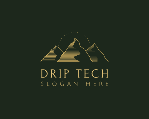 Golden Mountain Range logo design