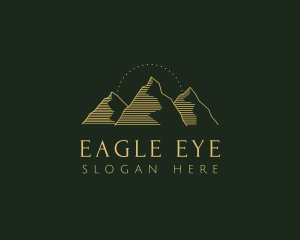 Golden Mountain Range logo design