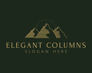 Golden Mountain Range logo design