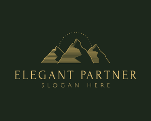 Golden Mountain Range logo design