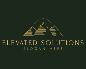 Golden Mountain Range logo design