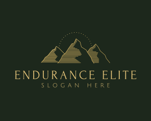 Golden Mountain Range logo design