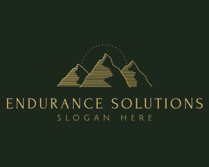 Golden Mountain Range logo design