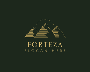 Golden Mountain Range logo design