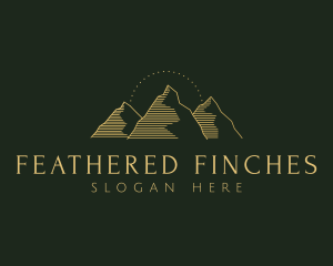 Golden Mountain Range logo design