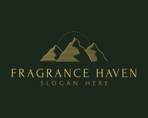 Golden Mountain Range logo design