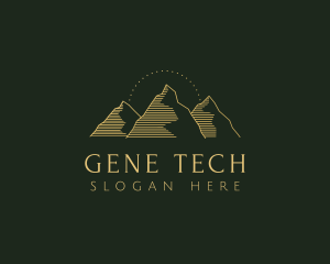 Golden Mountain Range logo design