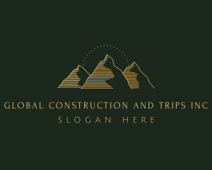 Adventure - Golden Mountain Range logo design