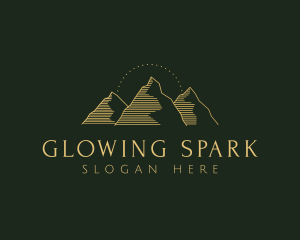 Golden Mountain Range logo design