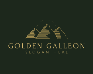 Golden Mountain Range logo design