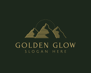 Golden - Golden Mountain Range logo design
