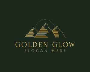 Golden Mountain Range logo design