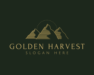 Golden - Golden Mountain Range logo design