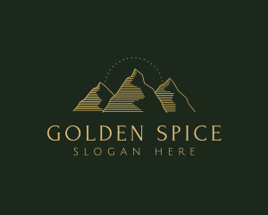 Golden Mountain Range logo design