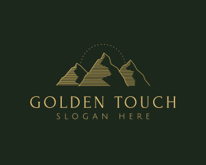 Golden Mountain Range logo design
