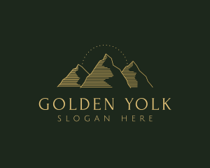 Golden Mountain Range logo design