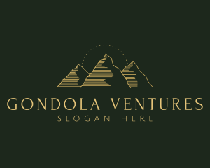 Golden Mountain Range logo design