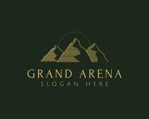 Golden Mountain Range logo design