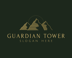 Golden Mountain Range logo design