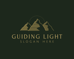 Golden Mountain Range logo design