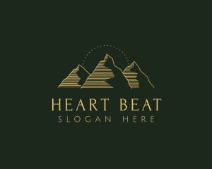 Golden Mountain Range logo design